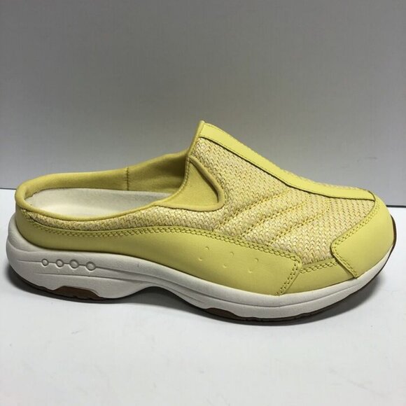 Easy Spirit Women’s TravelTime, Yellow Slip-On Mules, Size 6.5 WW. - Picture 1 of 6